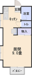 天童市桜町8-46「ハイツ舞の蔵」 1DK 36,500円画像